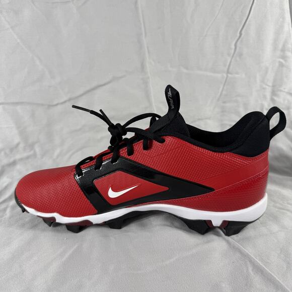 Nike Alpha Huarache 4 Keystone Baseball Shoes Mens 11.5 Fastflex New Red Black - Picture 3 of 9